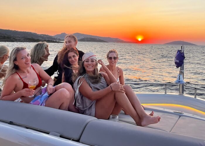 Bodrum yacht charter at sunset